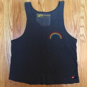Aviator Nation rainbow tank top 🌈